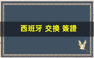 西班牙 交換 簽證(西班牙交換簽證)
